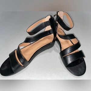 Elegant Black Strappy Sandals